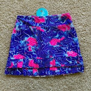 Tzu Tzu Cha Cha Skort Doppler Print Golf Tennis Skirt‎ Skort Small